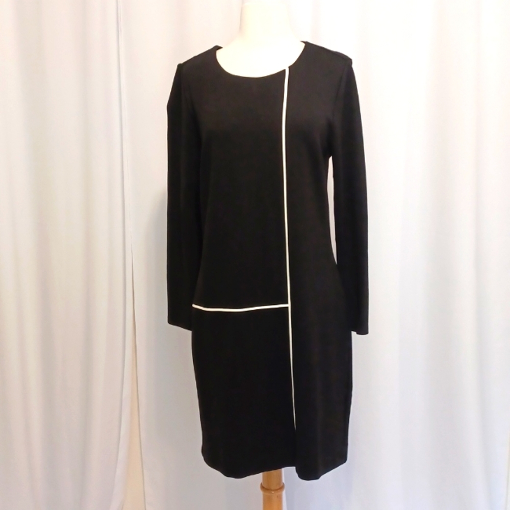 Venus Women's Sheath Dress Long Sleeve Black Size L